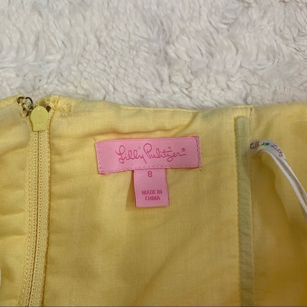 LILLY Pulitzer yellow Vanessa strapless dress - Picture 4 of 5